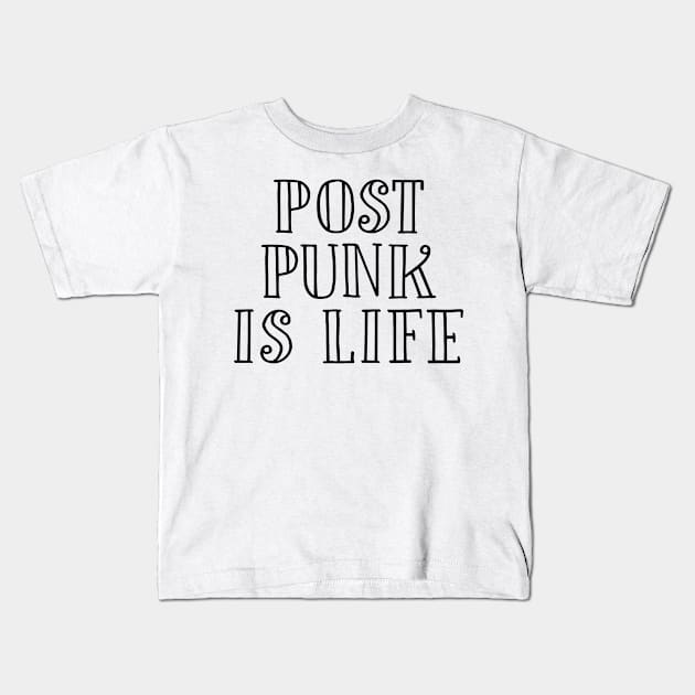 Post punk girl music fan gift Kids T-Shirt by NeedsFulfilled